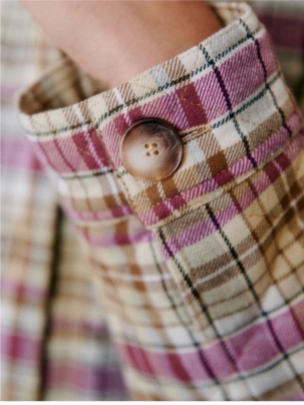 Sezane Will Jacket - Violet Check - Picture 5 of 9